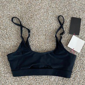 Black Cutout Bikini Top